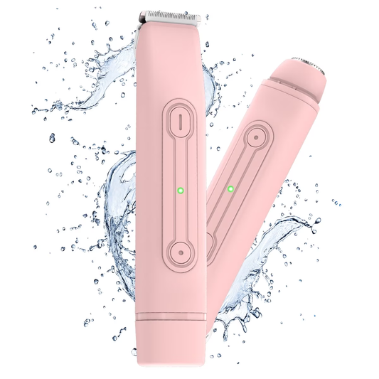 Hoeylife Electric Shaver for Women, 2-in-1 Waterproof Trimmer for Sensitive Skin