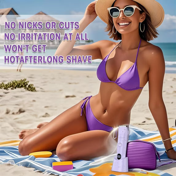 Obacre Bikini Trimmer for Women, 3 in 1 Electric Razors for Women, IPX7 Waterproof Wet Dry Body Shaver Pubic Hair Trimmer Facial Hair Remover with Ceramic Blade USB Recharge Dock Gift for Women